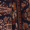 Dark Blue Blended Viscose Shawl with Print